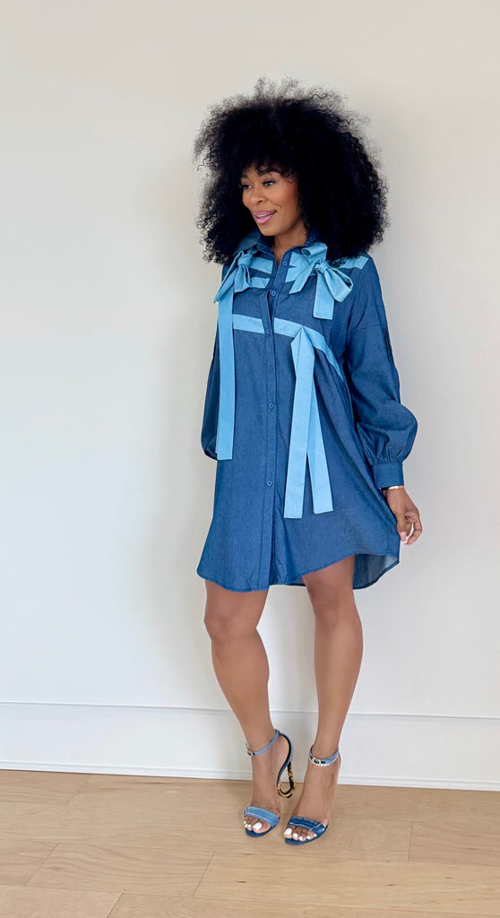 m&s denim shirt dress Miss denim dress