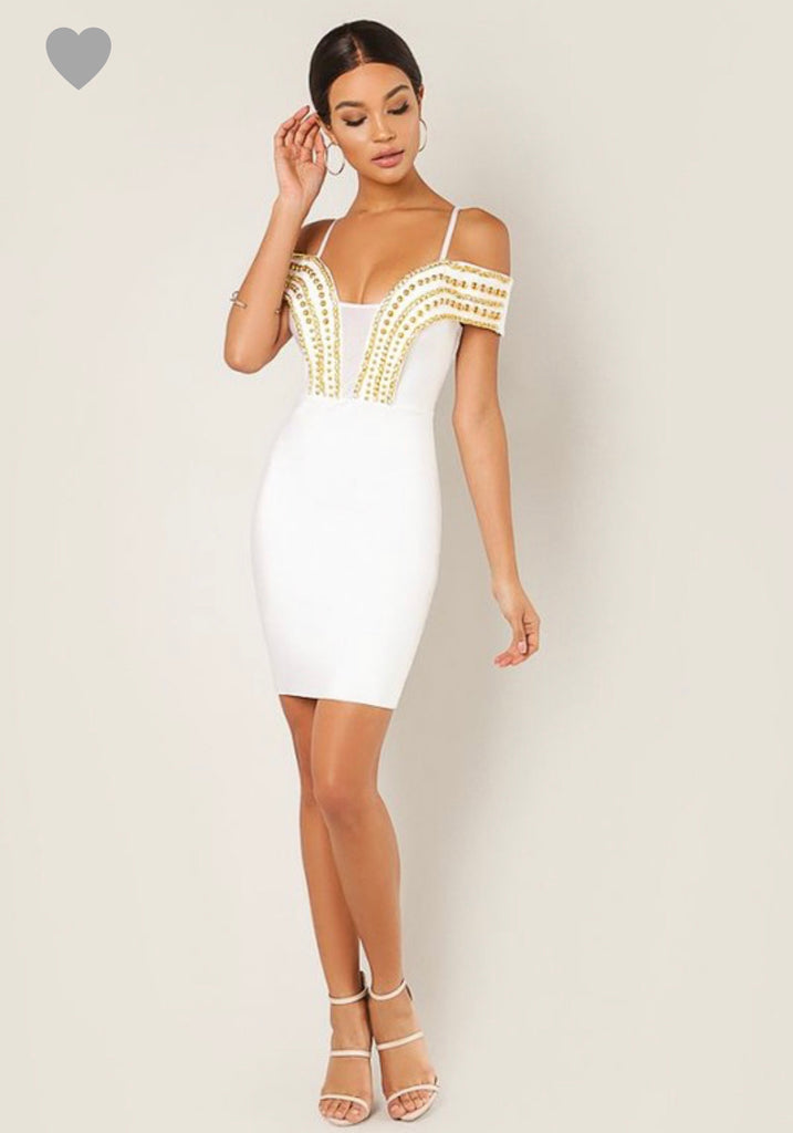 Gold Stud Dress | ISHI? Boutiques Gold Stud Dress | ISHI? Boutiques